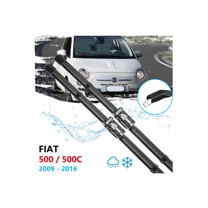 Fiat 500 Ailesi Ön Cam Muz Silecek Takımı 2009-2016