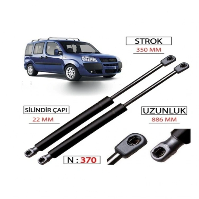Fiat Doblo Bagaj Amortisörü 2001-2010 Takım 2 Adet