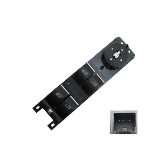 Focus 3 Sol Dörtlü Cam Düğmesi Anahtarı Krom 2012--2017