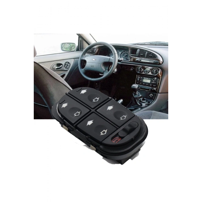 Ford Mondeo Uyumlu Dörtlü Cam Düğmesi 1993 1996