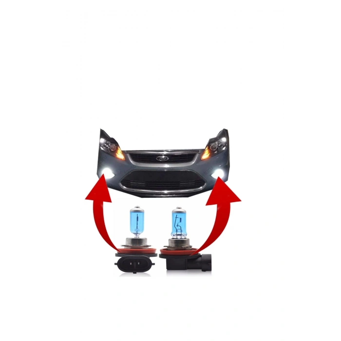 H11 12 Volt Süper Beyaz Far & Sis Ampulü 100Watt