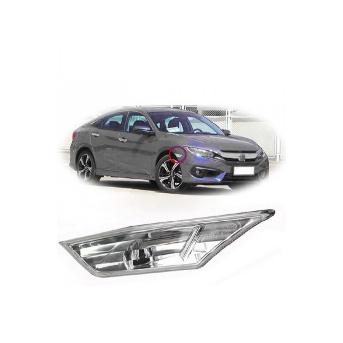 Honda Civic Çamurluk Sinyal Lambası 2016--2020 Modeller Sol Taraf