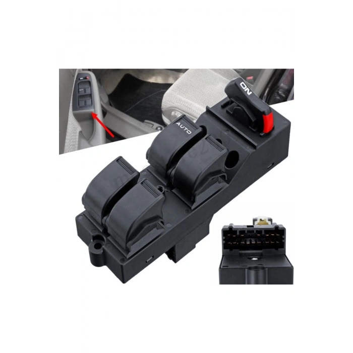 Honda Civic Sol Dörtlü Cam Dügmesi 1996--2000 Uyumlu 366659471