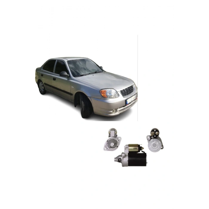 Hyundai Accent Admire Otomatik Marş Motoru 2002--2005 12 Volt 8 D Uyumlu