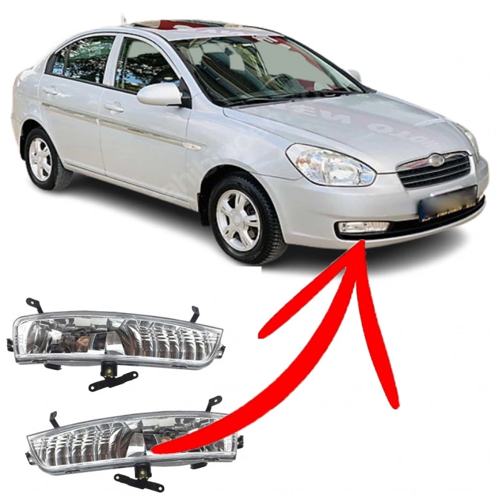 HYUNDAİ ACCENT ERA SİS FARI SAĞ+SOL SİS LAMBASI TAKIMI 2006--2011