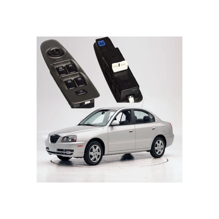Hyundai Elentra Sol Dörtlü Cam Düğmesi 2002--2006 Uyumlu