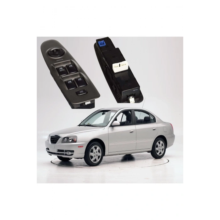 Hyundai Elentra Sol Dörtlü Cam Düğmesi 2002--2006 Uyumlu