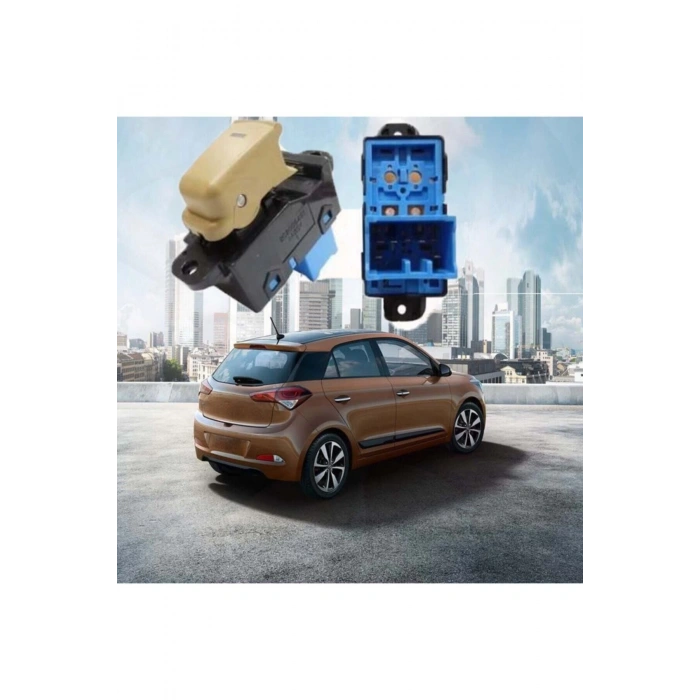 Hyundai I20 Tekli Cam Açma Düğmesi Anahtarı Bej 2014--2019