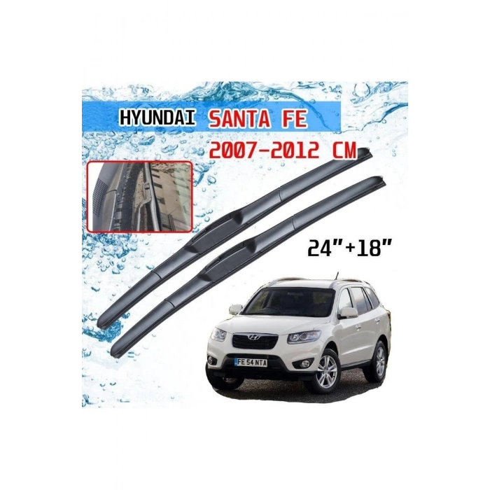 Hyundai Santa Fe Ön Cam Hybrid Silecek Takımı 2007--2012