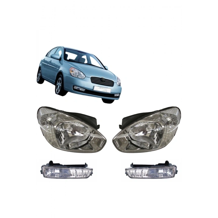 Hyundai  Uyumlu  Accent Era Ön Aydınlatma Seti 2009--2011