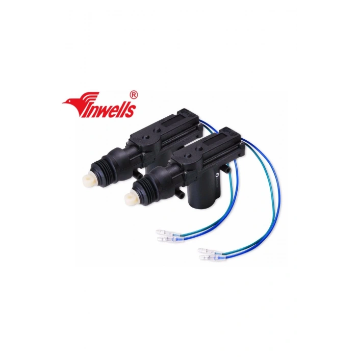 İNWELLS 24 VOLT KAPI MERKEZİ KİLİT MOTOR SETİ 2 KABLOLU TESİSATLI