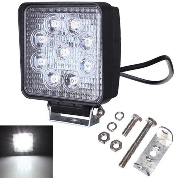 İnwells Çalışma Lambası Kare 9 Led 27 Watt