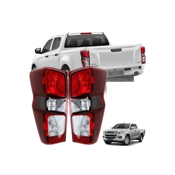 ISUZU D-MAX SAĞ + SOL ARKA STOP LAMBASI TAKIMI LEDSİZ 2020--2022