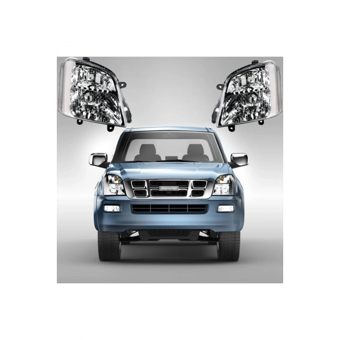 Isuzu D Max Uyumlu  Ön Aydınlatma Seti 2 Adet Far 2 Adet Sis Lambası