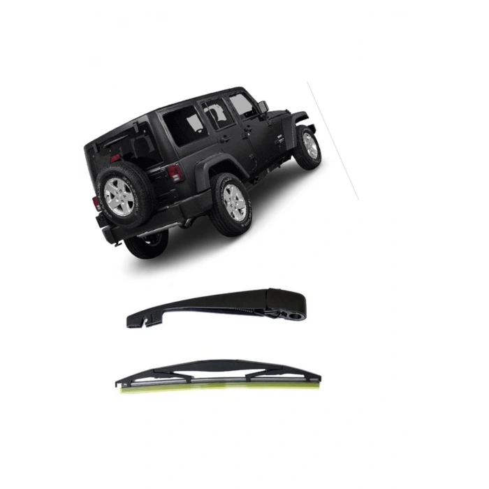 Jeep Wrangler Silgi Kol + Arka Süpürge 2017 Model Üzeri Uyumlu 12634626