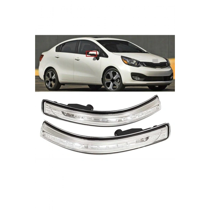 Kia Rio Sağ + Sol Ayna Sinyal Lambası Takımı 2012--2015 Uyumlu