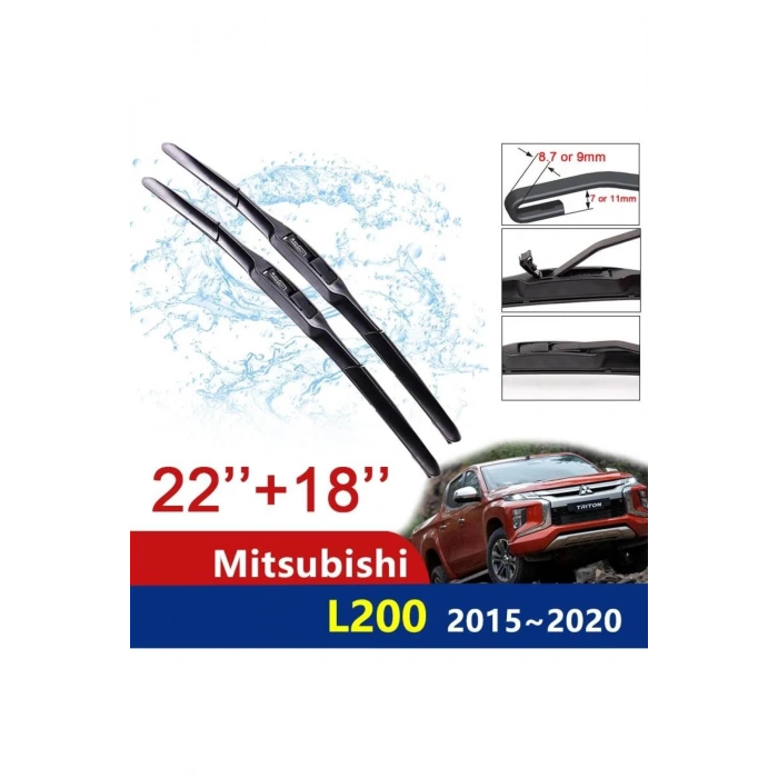 L200 ÖN CAM HYBRİD  Uyumlu   SİLECEK TAKIMI 2015--2020
