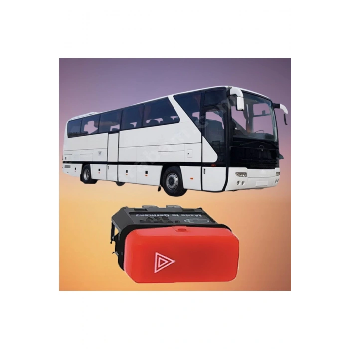 Mercedes Benz O403 Mercedes Kamyon Uyumlu Dörtlü Flaşör Düğmesi