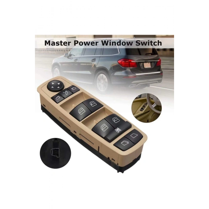 Mercedes Gl Serisi X164 Sol Dörtlü Cam Düğmesi Anahtarı 2005-2011