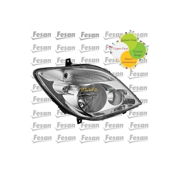 Mercedes Sprinter 2007 - 2014 Sol Ön Far Motorlu E Belgeli