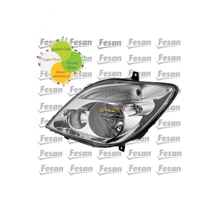 Mercedes Sprinter 2007 - 2014 Sol Ön Far Motorlu E Belgeli