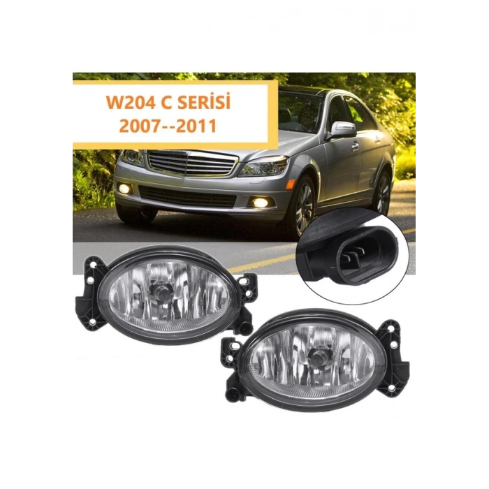 Mercedes W204 C Serisi Sağ + Sol Ön Sis Lambası Takımı 2007--2011