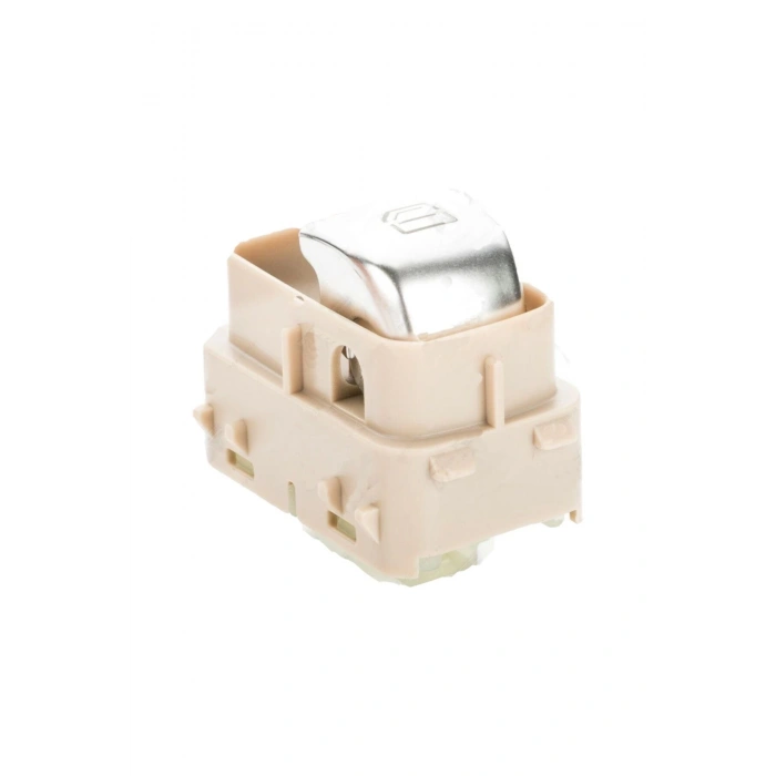 Mercedes W205 C Serisi Cam Düğmesi Tekli Kırmızı Işıklı Bej Taban