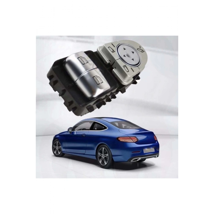 Mercedes W205 C Serisi Coupe Sol Çiftli Cam Düğmesi 2014--2018