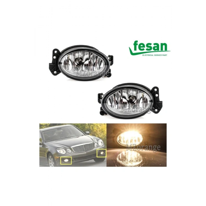 Mercedes W211 E Serisi Sağ + Sol Ön Sis Lambası Takımı 2007--2011