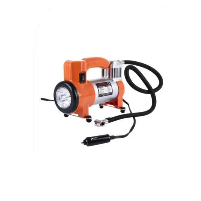 Metal Gövdeli Lastik Hava Kompresörü Turuncu Renk 12 Volt N11.847