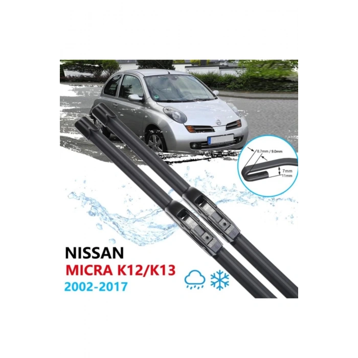 Nissan Micra K12 Ön Cam Muz Silecek Takımı 2002-2017