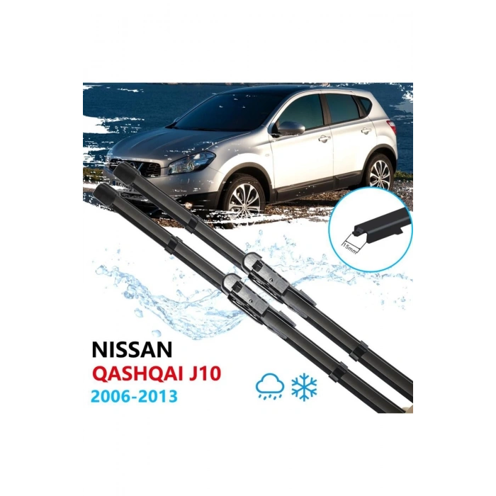 Nissan Qashqai Ön Cam Aparatlı Muz Silecek Takımı 2006--2013