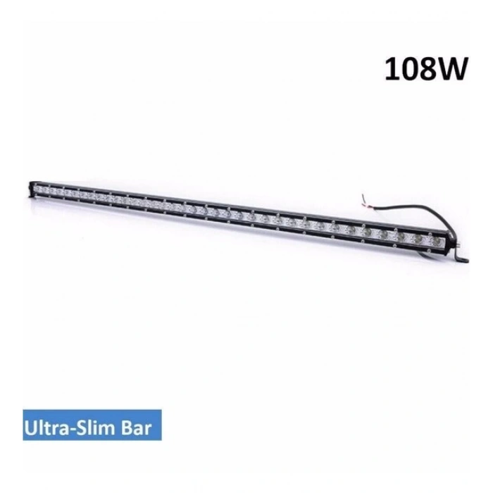 OFF ROAD LED BAR 97 CM 108W BEYAZ IŞIK SLİM TEK SIRA