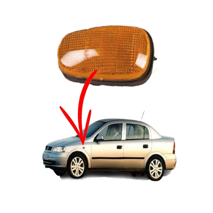 Opel Astra G Çamurluk Sinyal Lambası Sarı Sağ Ve Sol Uyumlu 1998