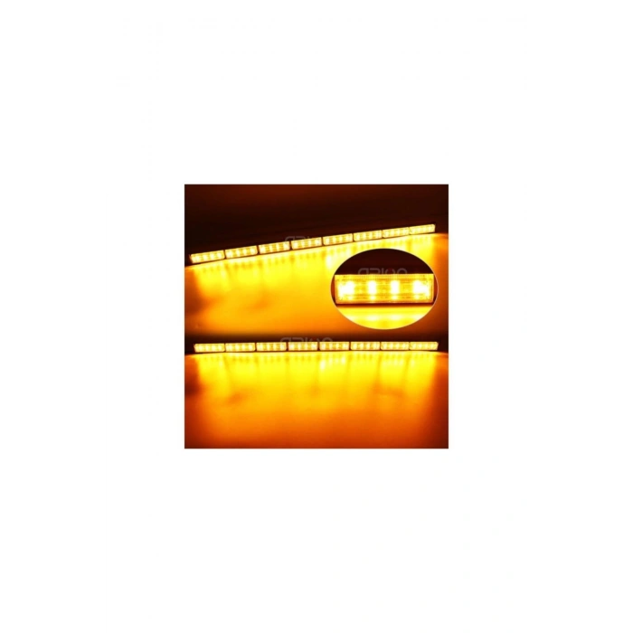 Oto Kurtarıcı + Iş Makinası Çakar Lamba 120Cm Sarı+Sarı Fonksiyon (472632647)