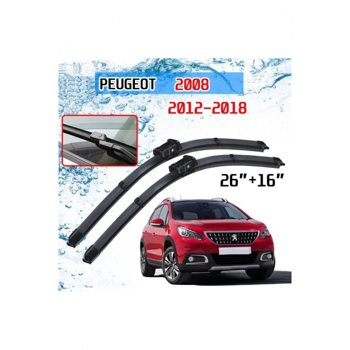 Peugeot 2008 Ön Cam Muz Silecek Takımı 2012--2018