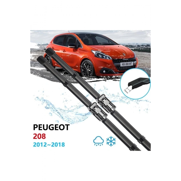Peugeot 208 Ön Cam Muz Silecek Takımı 2012--2018