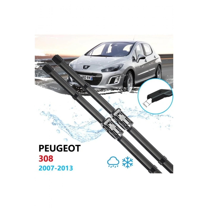PEUGEOT 308 ÖN CAM MUZ SİLECEK TAKIMI 2007--2013