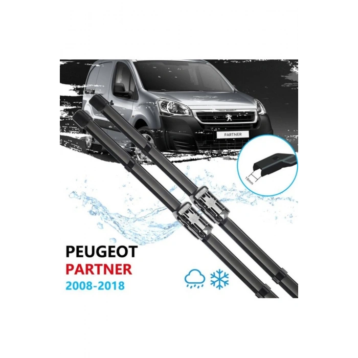 Peugeot Partner Ön Cam Muz Silecek Takımı 2008--2018
