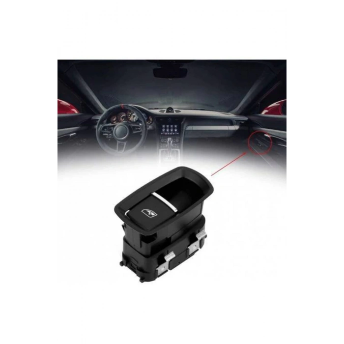 Porsche Cayenne Tekli Cam Açma Kapatma Düğmesi 2010-2017