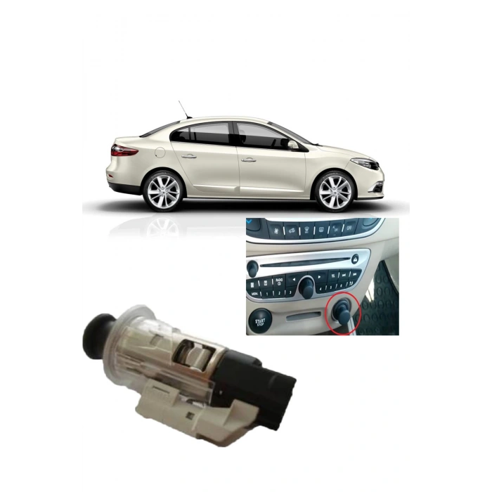 Renault Fluence Çakmaklık Komple İç Dış Işıklı