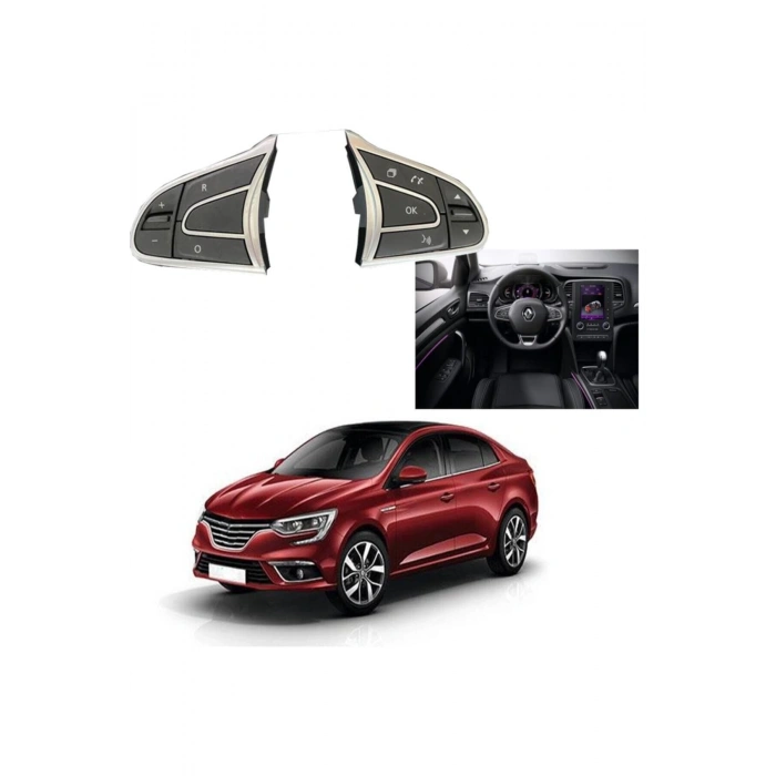 Renault Megane Iv (4) Direksiyon Kumanda Butonu Uyumlu