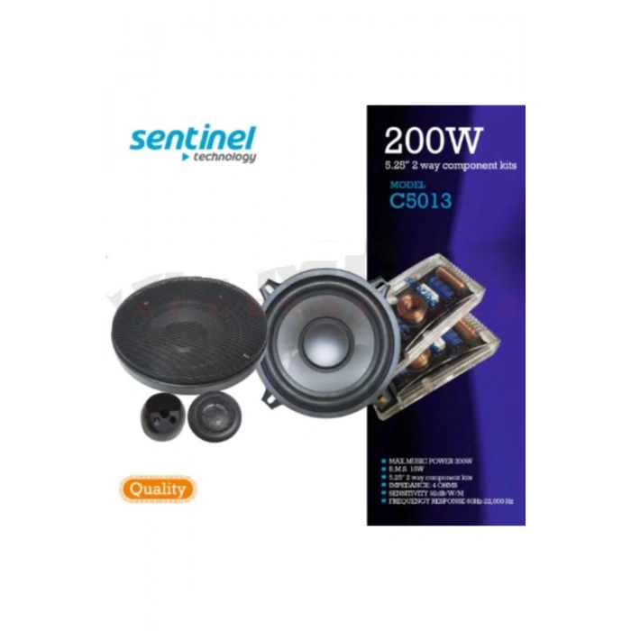Sentinel C5013 Component Hoparlör Mid Takımı 200 Watt 13 Cm Full