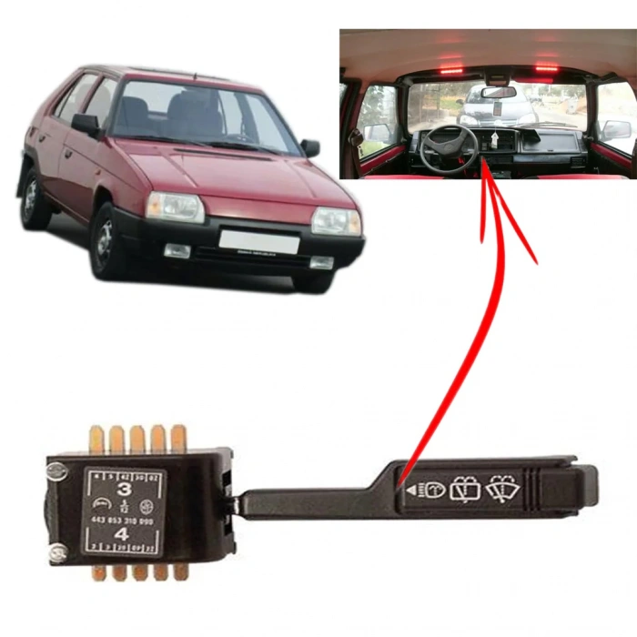 SKODA FAVORİT SİLECEK KUMANDA KOLU