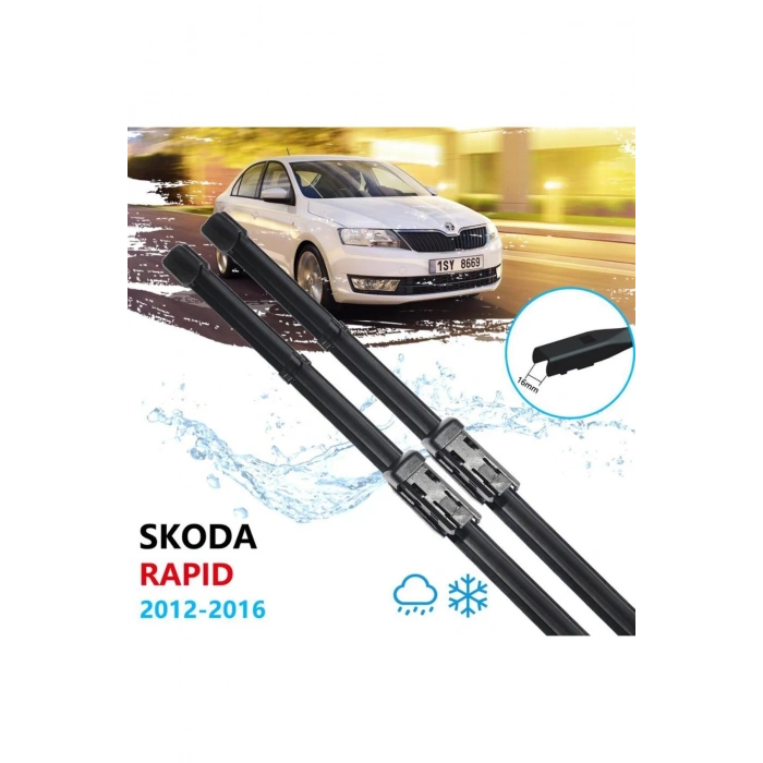 Skoda Rapid Ön Cam Muz Silecek Takımı 2012-2016
