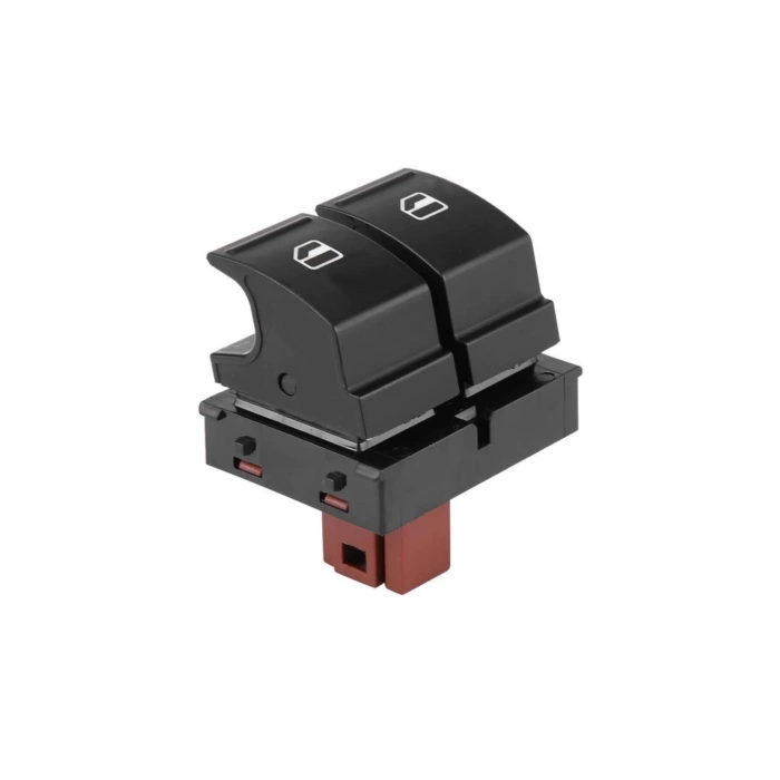 Skoda Roomster Sol Ikili Cam Düğmesi Yeşil Işıklı 2006--2014 Uyumlu