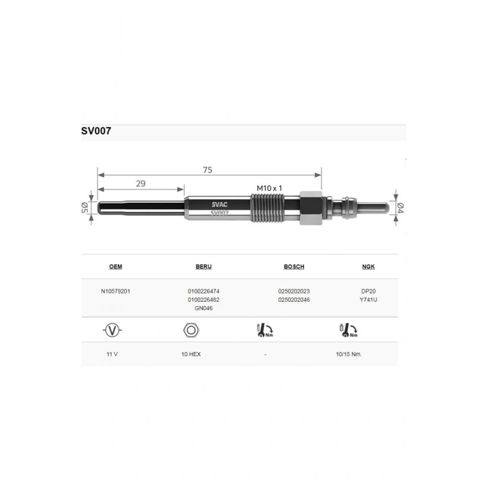 Svac A2 1.4 Tdi.A3 1.9 Tdi.A8 4.0 Tdi Q Isitma Bujisi Takım
