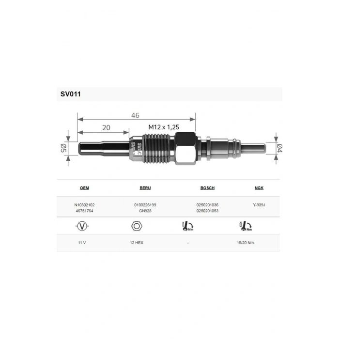 Svac Ford Galaxy 19 Tdi Cooling Water Isitma Bujisi 4Lü Takım
