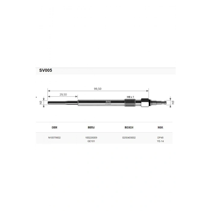 Svac Skoda Skoda Octavia 2.0 Tdi Kizdirma Isitma Bujisi 4 Adet