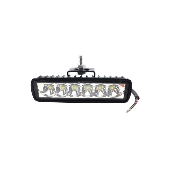 Tek Sıra 6 Led Çalışma ve Sis Far Lambası 12 24 Volt